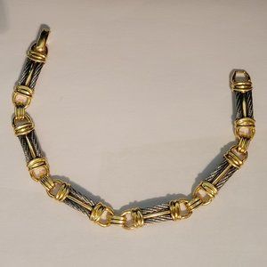 Philippe Charriol Vintage 18k & Stainless Bracelet